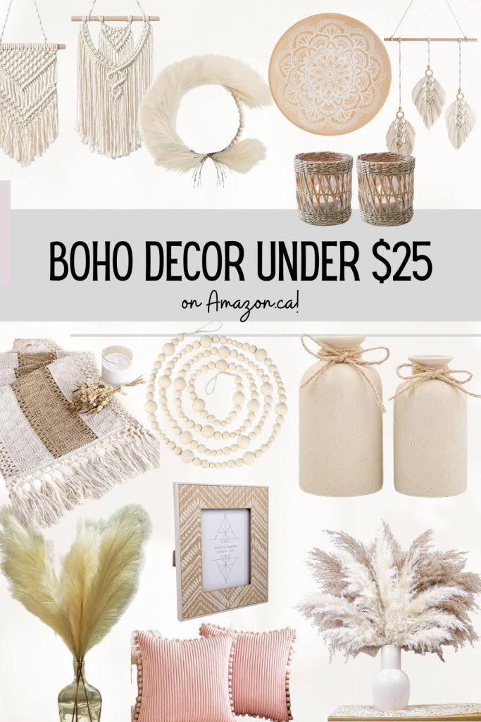 Boho Decor under 25, on Amazon! The Boho Mombie